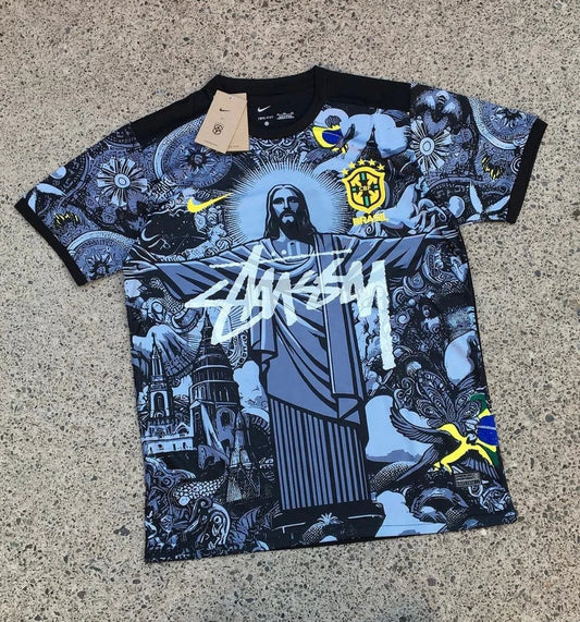 Brazil Stussy "Jesus" Limited Jersey