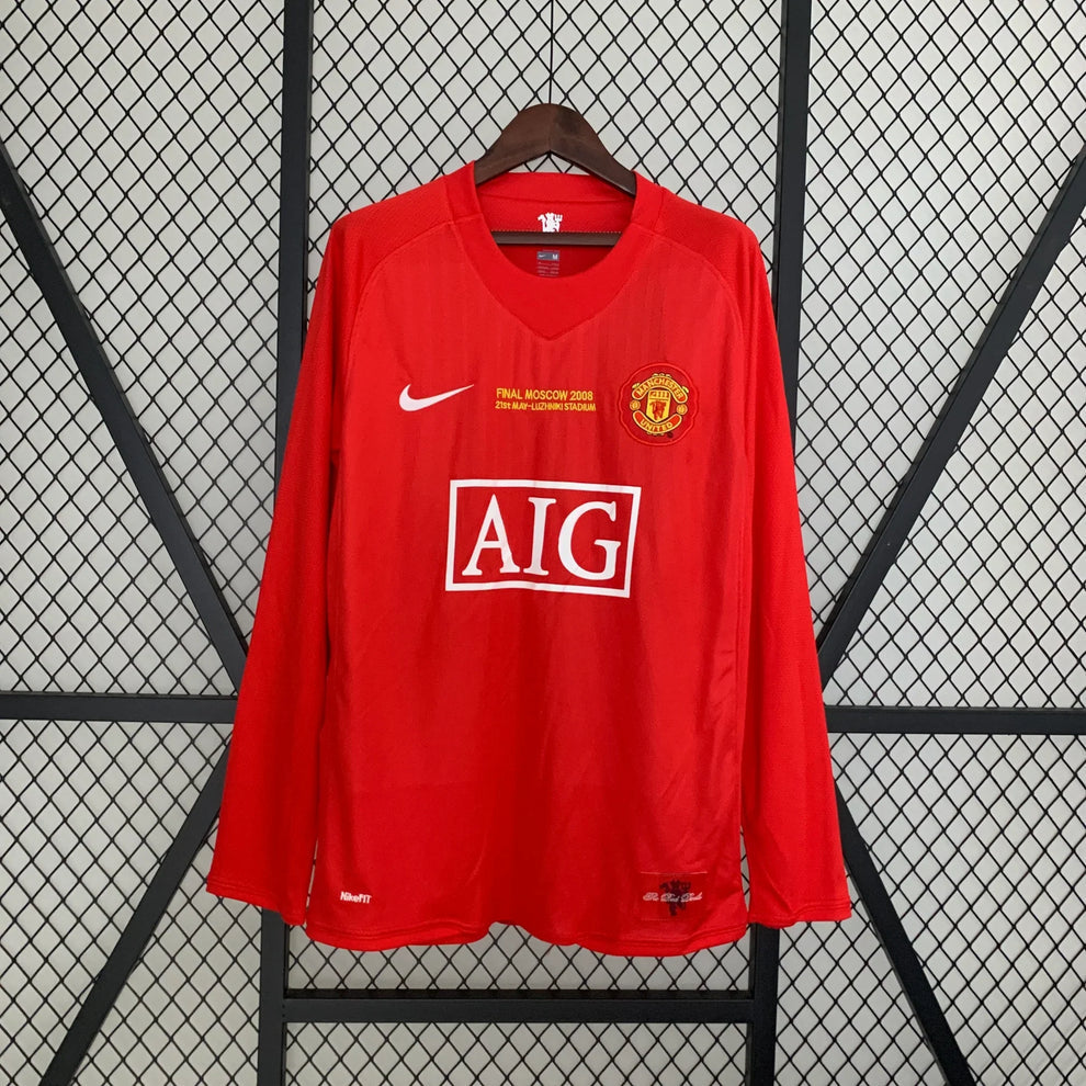 Manchester United Home 2007/08 Long Sleeve