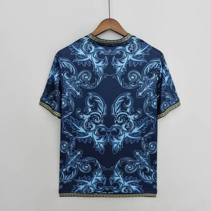 Italy "Versace" Blue Limited Jersey