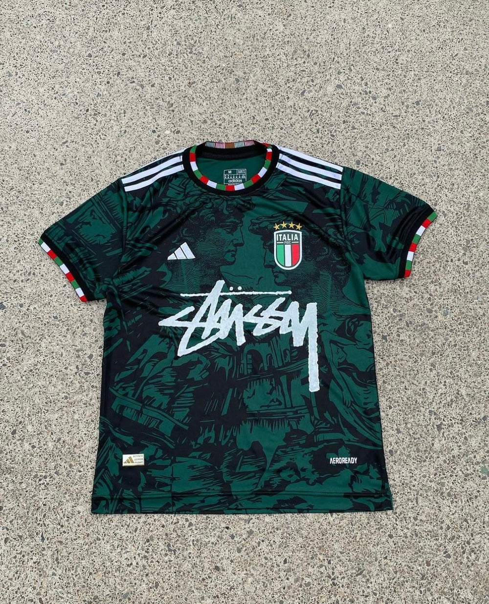 Italy Stussy "Azzuro Era" Limited Jersey