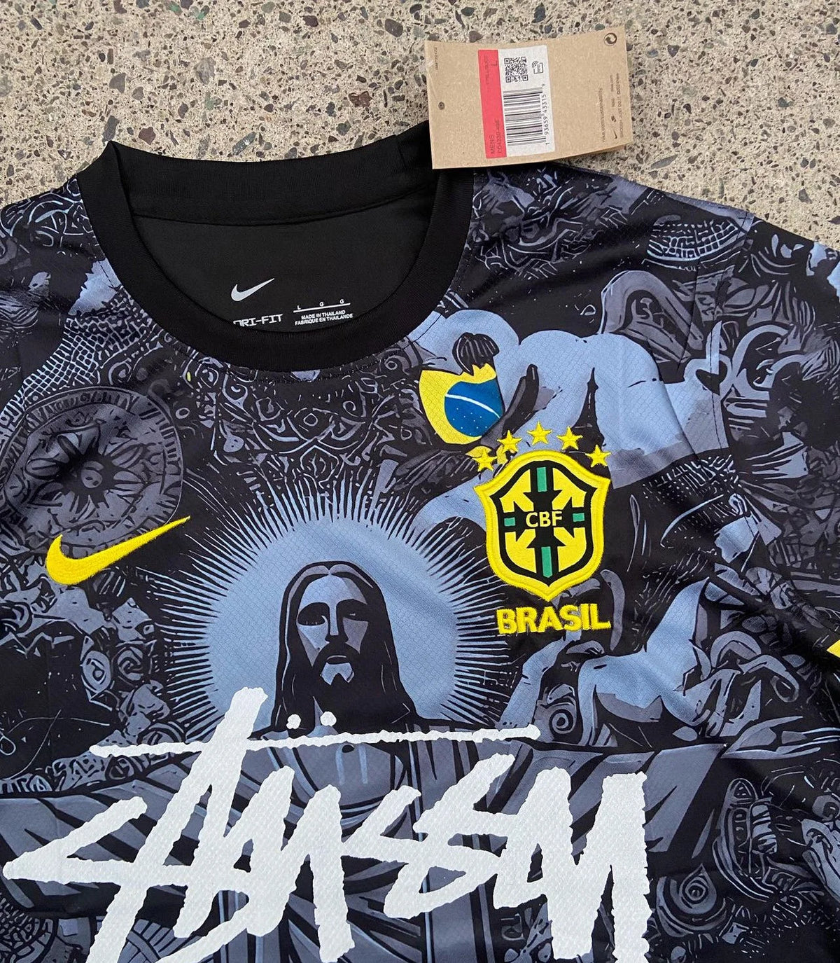 Brazil Stussy "Jesus" Limited Jersey