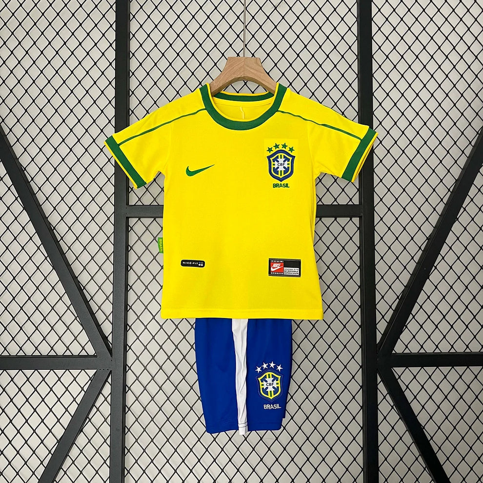Brazil Home 1998 Kids Size