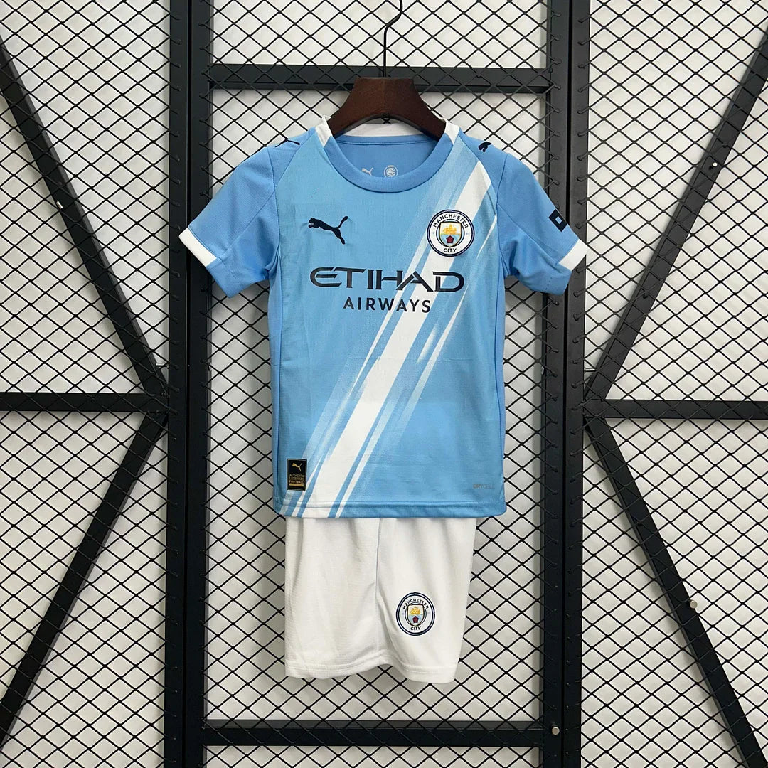 Manchester City Home 2025/26 Kids Size