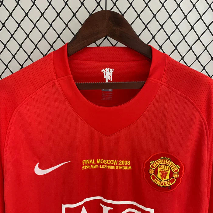 Manchester United Home 2007/08 Long Sleeve