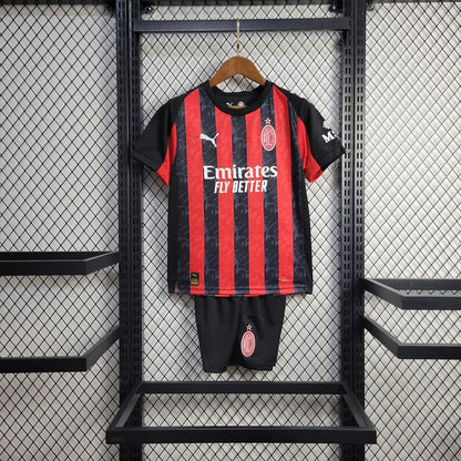 Ac Milan Home 2025/26 Kids Size