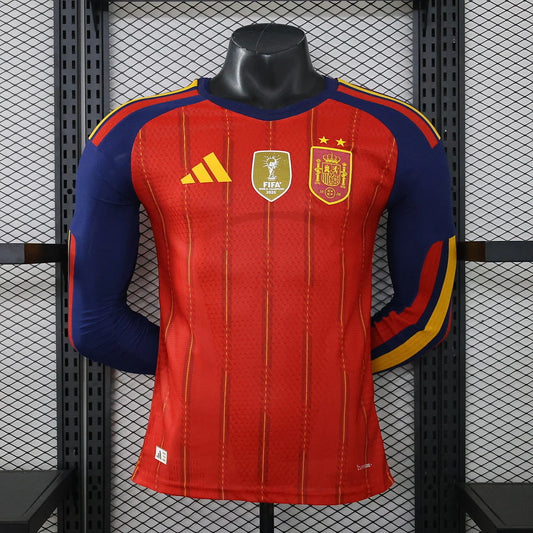Spain Home 2026 Long Sleeve 2 stars